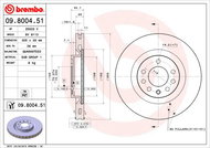 BREMBO brzdový kotouč 09.8004.51, sada 2 ks - Brake Disc