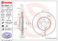 BREMBO brzdový kotouč 09.8304.11, sada 2 ks - Brake Disc