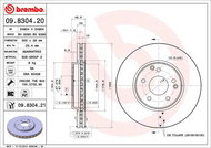 BREMBO brzdový kotouč 09.8304.21, sada 2 ks - Brake Disc