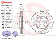 BREMBO brzdový kotouč 09.8304.2X, sada 2 ks - Brake Disc