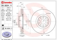 BREMBO brzdový kotouč 09.8324.11, sada 2 ks - Brake Disc