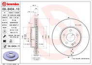 BREMBO brzdový kotouč 09.8404.10, sada 2 ks - Brake Disc