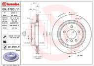 BREMBO brzdový kotouč 09.8700.11, sada 2 ks - Brzdový kotouč