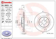 BREMBO brake disc 09.8903.14, set of 2 - Brake Disc