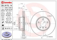BREMBO brzdový kotouč 09.9172.11, sada 2 ks - Brzdový kotouč