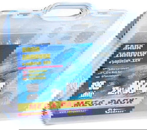 COMPASS  MEGA H4+H4+ biztosítékok, tartalék szett 12V - Izzókészlet - Fő fotó