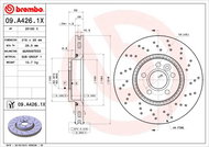 BREMBO brake disc 09. A426.1X, set of 2 - Brake Disc