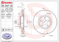 BREMBO brzdový kotouč 09.A427.21, sada 2 ks - Brzdový kotouč
