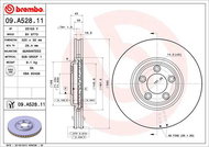BREMBO brake disc 09. A528.11, set of 2 - Brake Disc