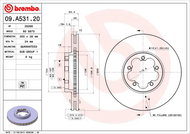 BREMBO brake disc 09. A531.20, set of 2 - Brake Disc