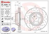 BREMBO brake disc 09. A599.1X, set of 2 - Brake Disc