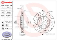 BREMBO brake disc 09. A727.1X, set of 2 - Brake Disc