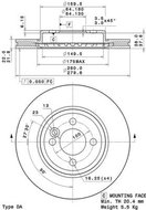 BREMBO brake disc 09. A761.11, set of 2 - Brake Disc