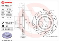 BREMBO brake disc 09. A822.11, set of 2 - Brake Disc
