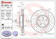 BREMBO brake disc 09. A870.1X, set of 2 - Brake Disc