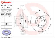 BREMBO brake disc 09. B410.10, set of 2 - Brake Disc