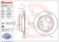 BREMBO brake disc 09. B411.11, set of 2 - Brake Disc