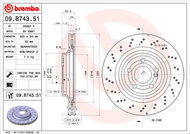 BREMBO brake disc 09. B743.51, set of 2 - Brake Disc