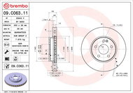 BREMBO brake disc 09. C063.11, set of 2 - Brake Disc