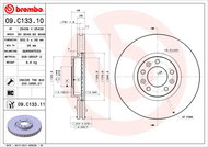 BREMBO brzdový kotouč 09.C133.11, sada 2 ks - Brzdový kotouč