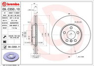 BREMBO brake disc 09. C350.11, set of 2 - Brake Disc