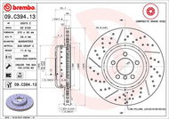 BREMBO brake disc 09. C394.13, set of 2 - Brake Disc