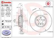 BREMBO brake disc 09. D095.13, set of 2 - Brake Disc