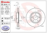 BREMBO brake disc 09. D210.11, set of 2 - Brake Disc