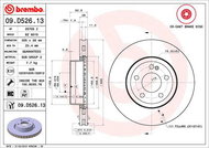 BREMBO brake disc 09. D526.13, set of 2 - Brake Disc