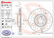 BREMBO brake disc 09. D770.1X, set of 2 - Brake Disc
