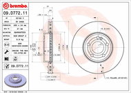 BREMBO brake disc 09. D772.11, set of 2 - Brake Disc