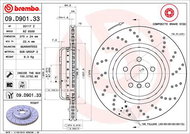 BREMBO brake disc 09. D901.33, set of 2 - Brake Disc