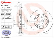 BREMBO brake disc 09. E034.11, set of 2 - Brake Disc