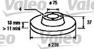 VALEO brake disc 186454, set of 2 - Brake Disc