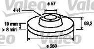 VALEO brake disc 186490, set of 2 - Brake Disc
