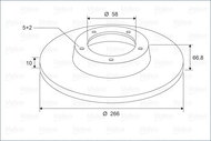 VALEO brake disc 186503, set of 2 - Brake Disc