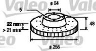 VALEO brake disc 186509, set of 2 - Brake Disc