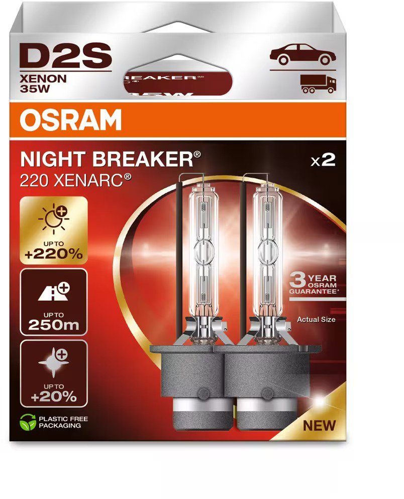 Osram Xenarc D2S Night Breaker +220% Duo Box