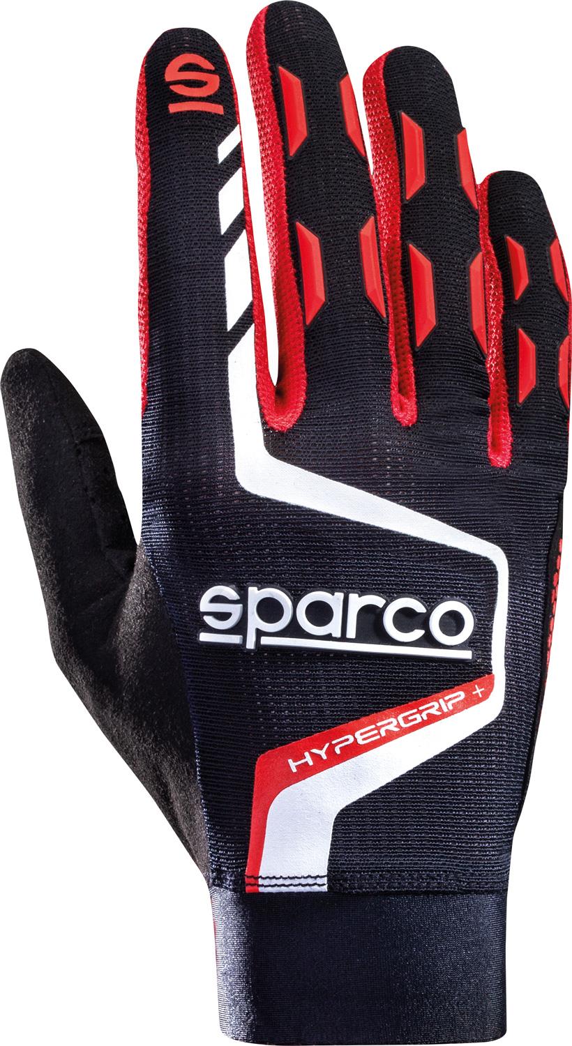 Sparco Hypergrip+ Sim Racing Gaming kesztyű, fekete-piros, méret 11