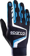 Sparco Hypergrip+ Sim Racing játékkesztyű, fekete és kék, 8-as méret - Versenyző kesztyű