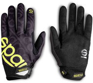 Sparco Meca-3 Mechanics Gloves, black and yellow, size 11 - Driving Gloves