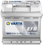 Varta N50 Car Battery - 50Ah, 550A, 12V, 550 500 055 (EFB) - UAMK In-Car Installation - Car Battery