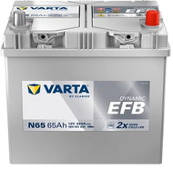 VARTA N65 Car Battery - 65Ah, 12V, EFB 565 501 065 - UAMK In-Car Installation - Car Battery