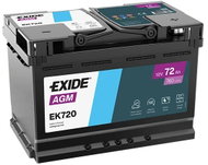 Exide Micro-Hybrid AGM 12V/72Ah EK720 Car Battery - UAMK In-Car Installation - Car Battery