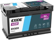 Exide Micro-hybrid AGM 12V/82Ah EK820 Car Battery - UAMK In-car Installation - Car Battery