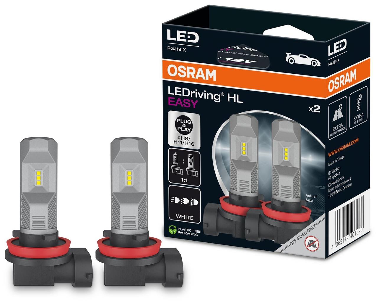 OSRAM izzó LEDriving FL H8/H11/H16, 2db