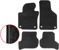 ACI textile mats black EXCLUSIVE (for round clips) set of 4 for VW SCIROCCO 9/2008- - Car Mats