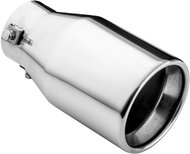 ASSO stainless steel exhaust tip round, outer diameter 100 mm, length 180 mm - Exhaust Tail Pipe