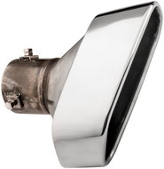 ASSO stainless steel trapezoidal exhaust tip, outer diameter 175 × 90 mm, length 197 mm - Exhaust Tail Pipe