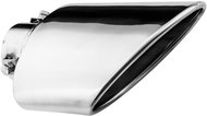 ASSO exhaust tip stainless steel oval angled, outer diameter 130 × 70 mm, length 197 mm - Exhaust Tail Pipe